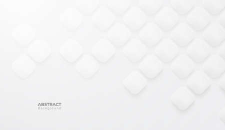 Abstract modern hexagon background. White and grey honey pattern geometric texture. Vector art illustrationのイラスト素材