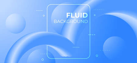 Abstract banner blue liquid flow modern fluid background. Shapes for cover poster, template landing page,coverbook,banner. vector art illustrationのイラスト素材