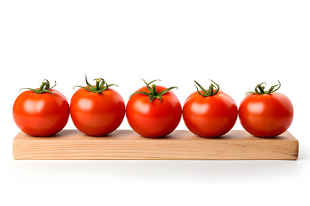 tomatoes on a isolated on white background. generative aiの素材