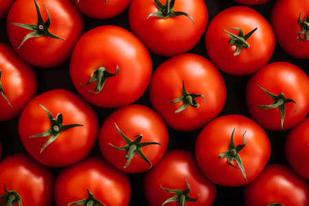 tomatoes background and texture. top view. generative aiの素材