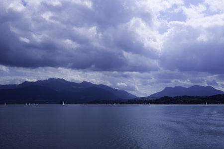 dark cloudsの写真素材