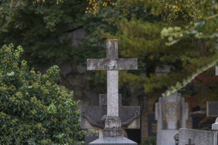 Grave stoneの写真素材