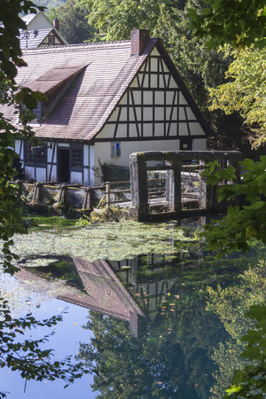 Alte Hammerschmiede am Blautopfの写真素材