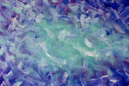 Abstract blue background oil paintingの写真素材