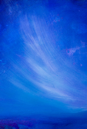 Acrylic oil painting drawing artwork blue abstract background with copy space for your text illustration artの写真素材