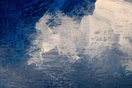 Original oil painting beautiful abstract clouds on canvas. Close-up cloud Impressionism art.