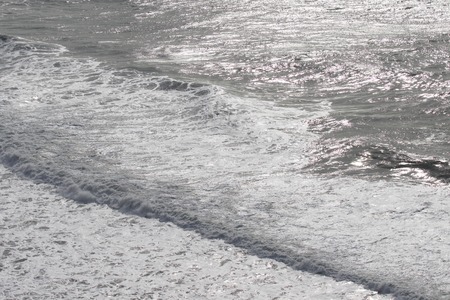 Sonoma Coast State Park -  northwestern Sonoma County, California,  is the mouth of the Russian River, and the southern end of this crescent shaped expanse is the massive Goat. January.の写真素材