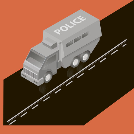 police carのイラスト素材