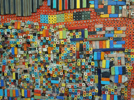 Colorful Ceramic Tiles Wall Art Backgroundの素材