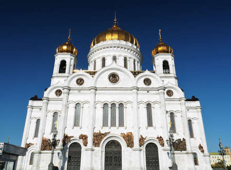 The Cathedral Of Christ The Saviour, Moscow, Russiaの写真素材