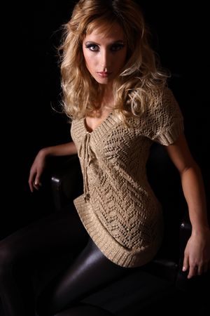 Lady in goldの写真素材