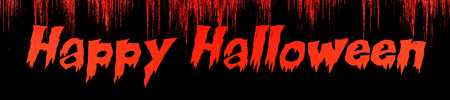 the words Happy Halloween written on bloody backgroundの写真素材