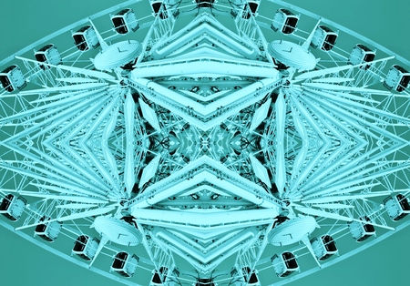 Ferris wheel abstract