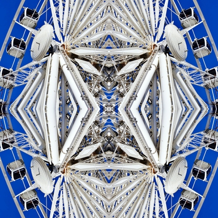 Ferris wheel abstract