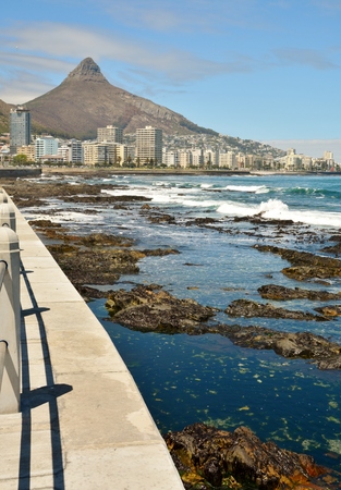 Landscape with Seapoint and Signal Hill in Cape Town