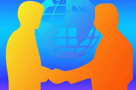 International business agree illustrationの写真素材