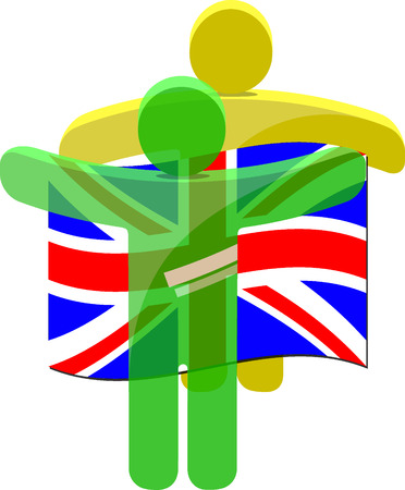 illustration of a community of peopleのイラスト素材