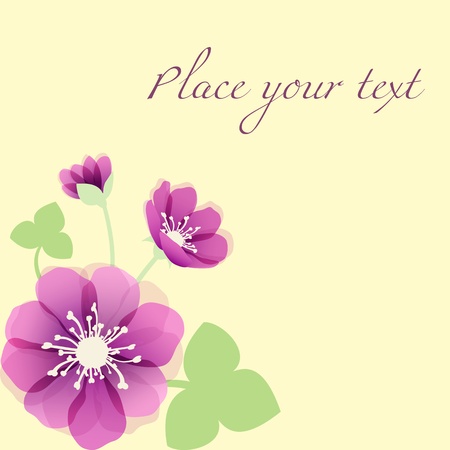 Romantic Flower Backgroundのイラスト素材