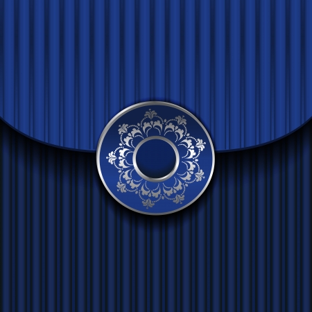 Blue Vintage Frame Designのイラスト素材