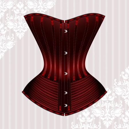 illustration of corset inspired by historic corsetsのイラスト素材