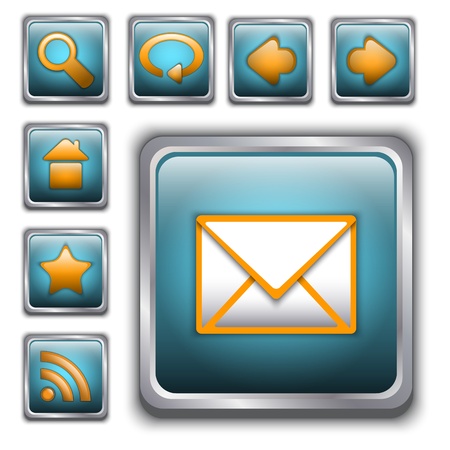 Graphic web icon setのイラスト素材