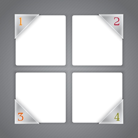 Modern business paper infographics templateのイラスト素材