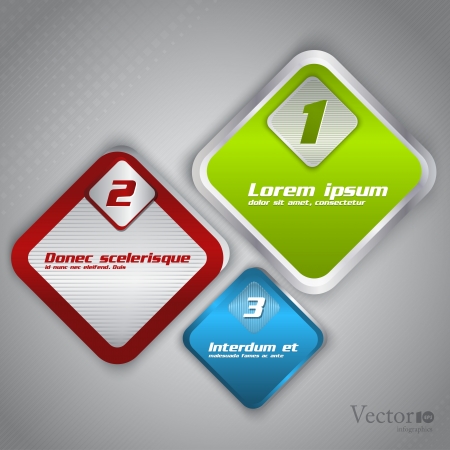 Abstract modern options template. For infographics or web design. のイラスト素材