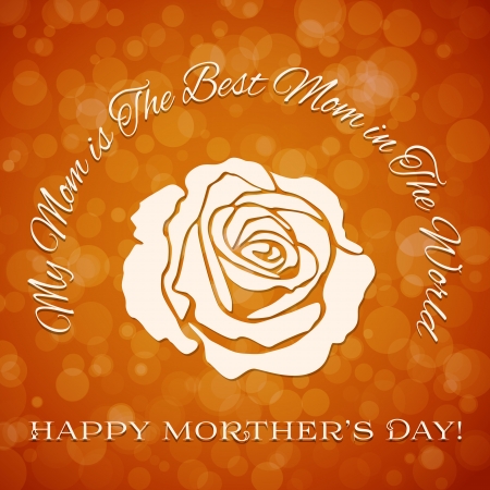 Mothers day background with roseのイラスト素材