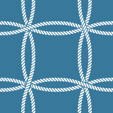 Seamless nautical rope knot patternのイラスト素材