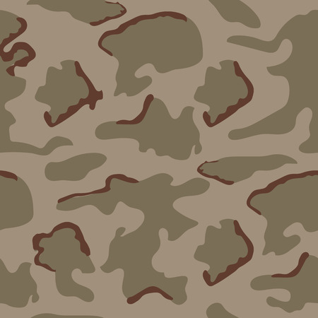 Camouflage seamless three color desert patternのイラスト素材