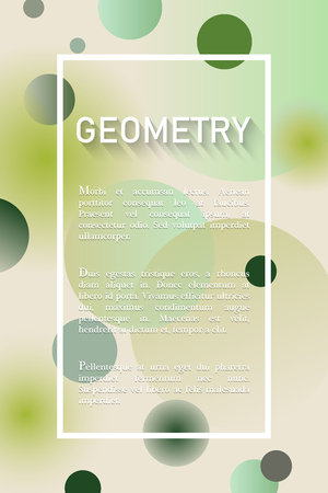Abstract geometric background with place for textのイラスト素材