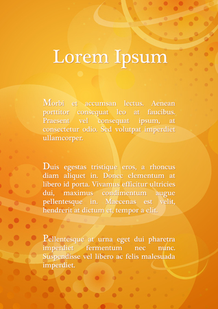 Abstract geometric background with place for text in orange and yellowのイラスト素材