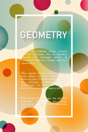 Abstract geometric background with place for textのイラスト素材