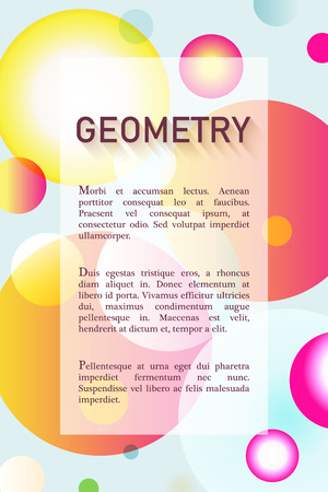 Abstract geometric background with place for textのイラスト素材