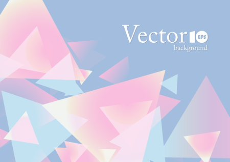 Abstract geometric background with place for text in blue and pink colorのイラスト素材