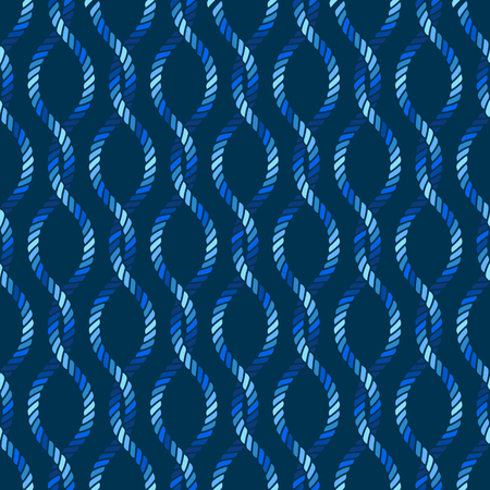 Seamless nautical rope knot pattern, fishing netのイラスト素材