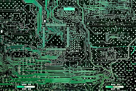 Abstract Mainboard or motherboard Electronic computer background. Logic, cpu, system board pattern.の写真素材