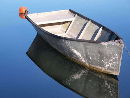 lonly boatの写真素材
