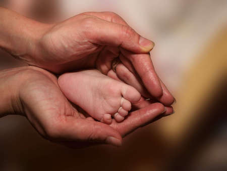 children's feetの写真素材
