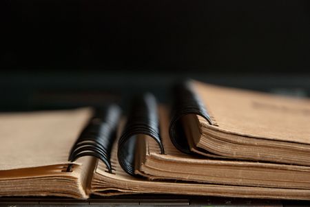 3 Sketchbooksの写真素材