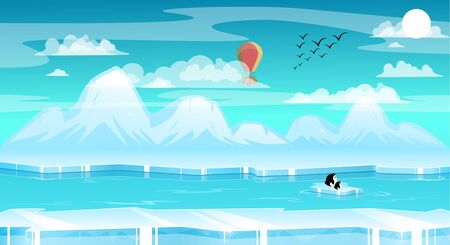 Ice backgroundのイラスト素材