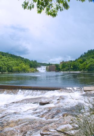 Maine riverの写真素材