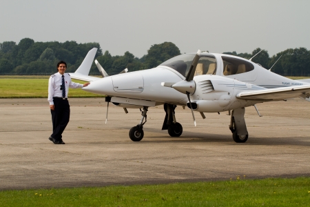 Young student pilotの写真素材