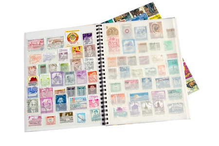 Postage stamp albumの写真素材