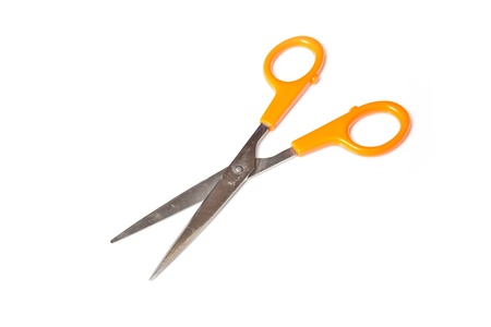 Sissors on a white studio background 