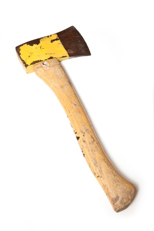 hatchet axe isolated on a white background の写真素材