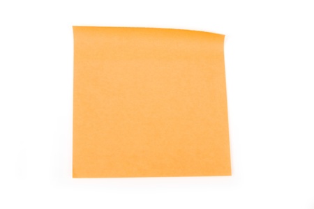 Post it note isolated ona white studio background.の写真素材