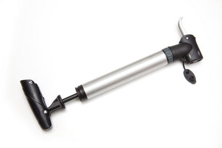bicycle tyre hand pumpの写真素材