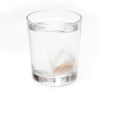 Effervecent vitamin C tablet.の写真素材