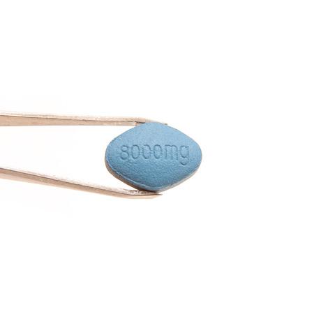 Generic blue erectile dysfunction pillの写真素材